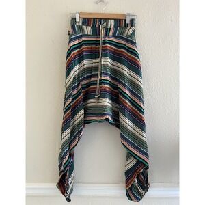 Buddha The Savannah Pant Multicolor Striped Harem Yoga Flowy Pants XXS Boho